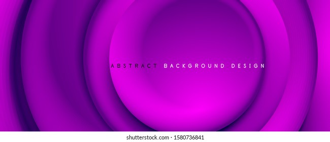 Vector 3d style abstract swirl circles, modern techno digital trendy abstract background. Vector Illustration For Wallpaper, Banner, Background, Card, Book Illustration, landing page