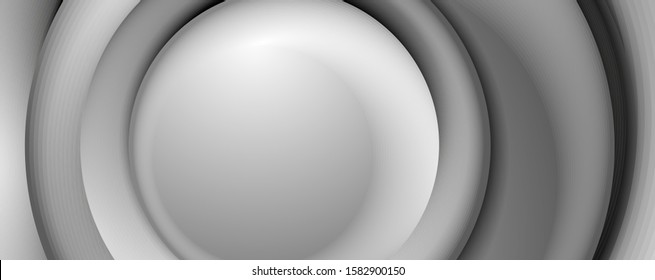 Vector 3d style abstract swirl circles, modern techno digital trendy abstract background. Vector Illustration For Wallpaper, Banner, Background, Card, Book Illustration, landing page