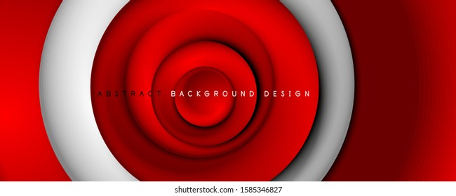 Abstrakte, abstrakte Kreise im Vektor 3d-Stil, moderne, digitale, trendige, abstrakte Hintergrundbilder. Vektorgrafik 