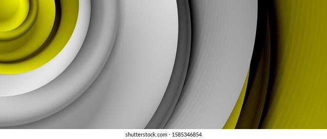 Abstrakte, abstrakte Kreise im Vektor 3d-Stil, moderne, digitale, trendige, abstrakte Hintergrundbilder. Vektorgrafik 