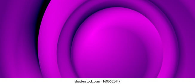 Vector 3d style abstract swirl circles, modern techno digital trendy abstract background. Vector Illustration For Wallpaper, Banner, Background, Card, Book Illustration, landing page