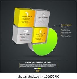 Vector 3D style / can use for  business background / modern template / education plan / business plan / can use for infographic