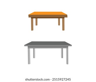 Vector 3d table for object presentation. Empty black top table on isolated background,table icon in different style vector illustration. two colored and black table vector icons designed in filled, ou