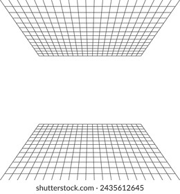 vector 3D wireframe shapes illustration