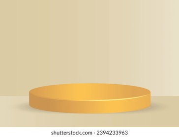 	
vector 3d yellow podium scene display