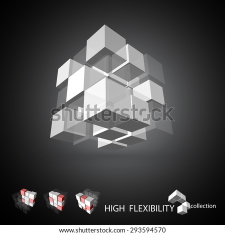 Download Vector 3 Ds Cubic Pattern EPS Files Stock Vector (Royalty ...