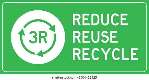 Vector 3R Reduce Reuse Recycle Sign Symbol