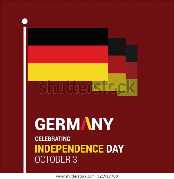 Vector 3rd October Germany Independence Day Stock Vector Royalty Free