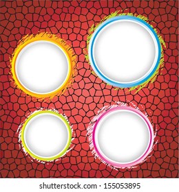 Vector 4 Circle Backgrounds Eps. 10