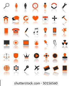 vector 42 web icons set