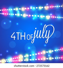 vector 4th of july american independence day.