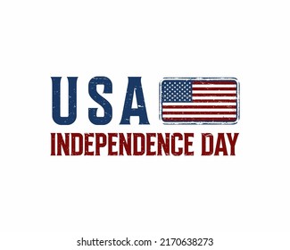 Vector 4th july USA Independence Day vintage rusty metal Poster