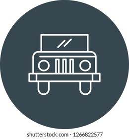 Vector 4wd vehicle icon

