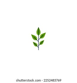 Vector de 5 hojas verdes que se pueden utilizar para diversos fines de su ilustración