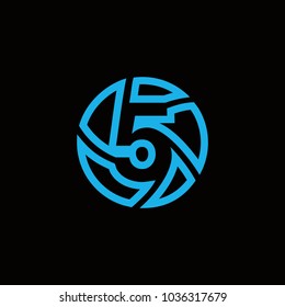 vector 5 logo stock modern shape 