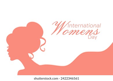 Vector 8 march background international happy womens day silhuette vector