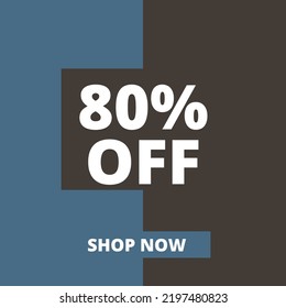 Vector Of 80% Off And Shop Now