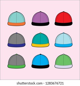 Vector 9 Hats Design Set