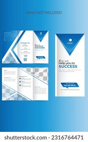Vector A4 brochure design template, modern vector tri fold design template, corporate brochure design template