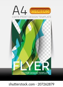Vetor A4 CMYK Design de Panfleto Moderno