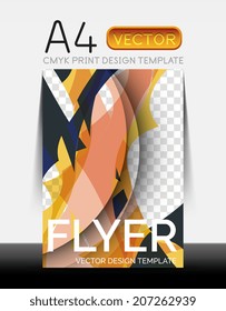 Vector A4 CMYK Modern Flyer Design