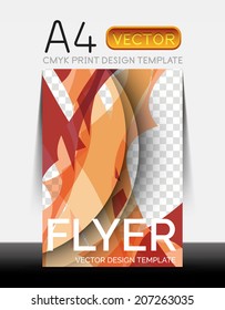 Vector A4 CMYK Modern Flyer Design