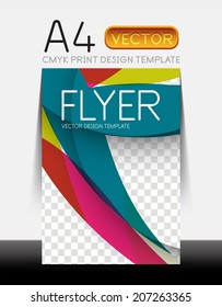 Vector A4 CMYK Modern Flyer Design