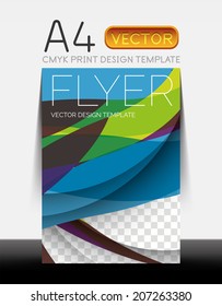 Vector A4 CMYK Modern Flyer Design