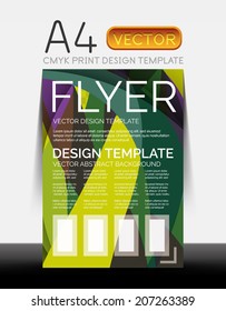 Vector A4 CMYK Modern Flyer Design