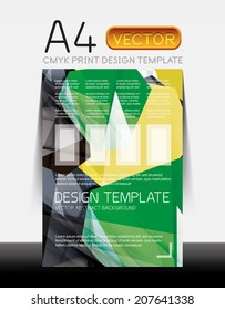 Vector A4 CMYK Modern Flyer Design