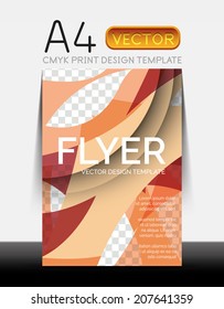 Vector A4 CMYK Modern Flyer Design