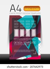 Vector A4 CMYK Modern Flyer Design