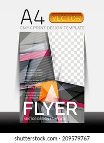 Diseño de volante moderno Vector A4 CMYK