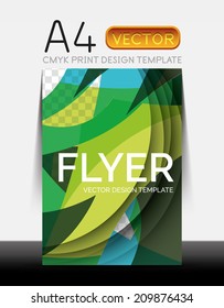 Diseño de volante moderno Vector A4 CMYK