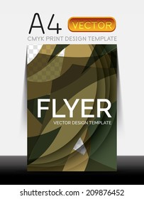 Diseño de volante moderno Vector A4 CMYK