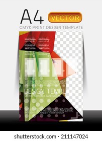 Vector A4 CMYK Modern Flyer Design