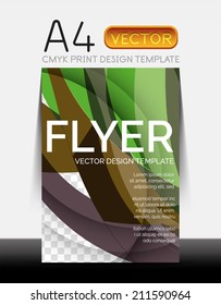 Vector A4 CMYK Modern Flyer Design