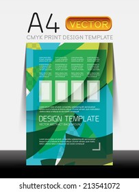 Vector A4 CMYK Modern Flyer Design