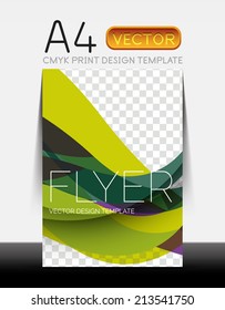 Vector A4 CMYK Modern Flyer Design