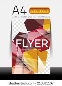 Vector A4 CMYK Modern Flyer Design