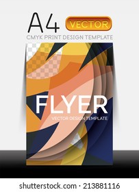 Vector A4 CMYK Modern Flyer Design