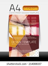 Vector A4 CMYK Modern Flyer Design