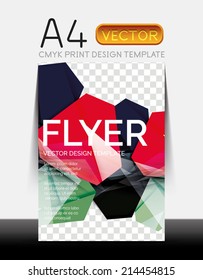 Diseño de volante moderno Vector A4 CMYK