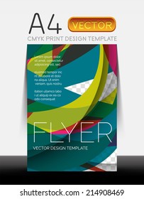 Vector A4 CMYK Modern Flyer Design