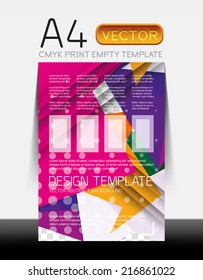 Vector A4 CMYK Modern Flyer Design