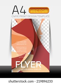 Vector A4 CMYK Modern Flyer Design