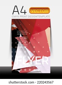 Vector A4 CMYK Modern Flyer Design