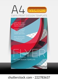 Vector A4 CMYK Modern Flyer Design 