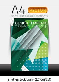 Diseño de volante moderno Vector A4 CMYK
