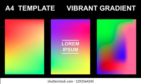 Vector A4 EPS 10 illustration Gradient Background Texture. Template for design, banner, flyer, business card, poster, wallpaper, brochure, smartphone screen, mobile app